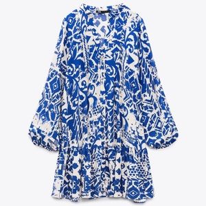 Zara printed short dress
